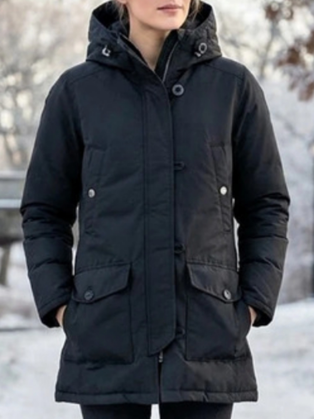 Peak Performance GROA J Black Puffer Jacket Size Small Like New